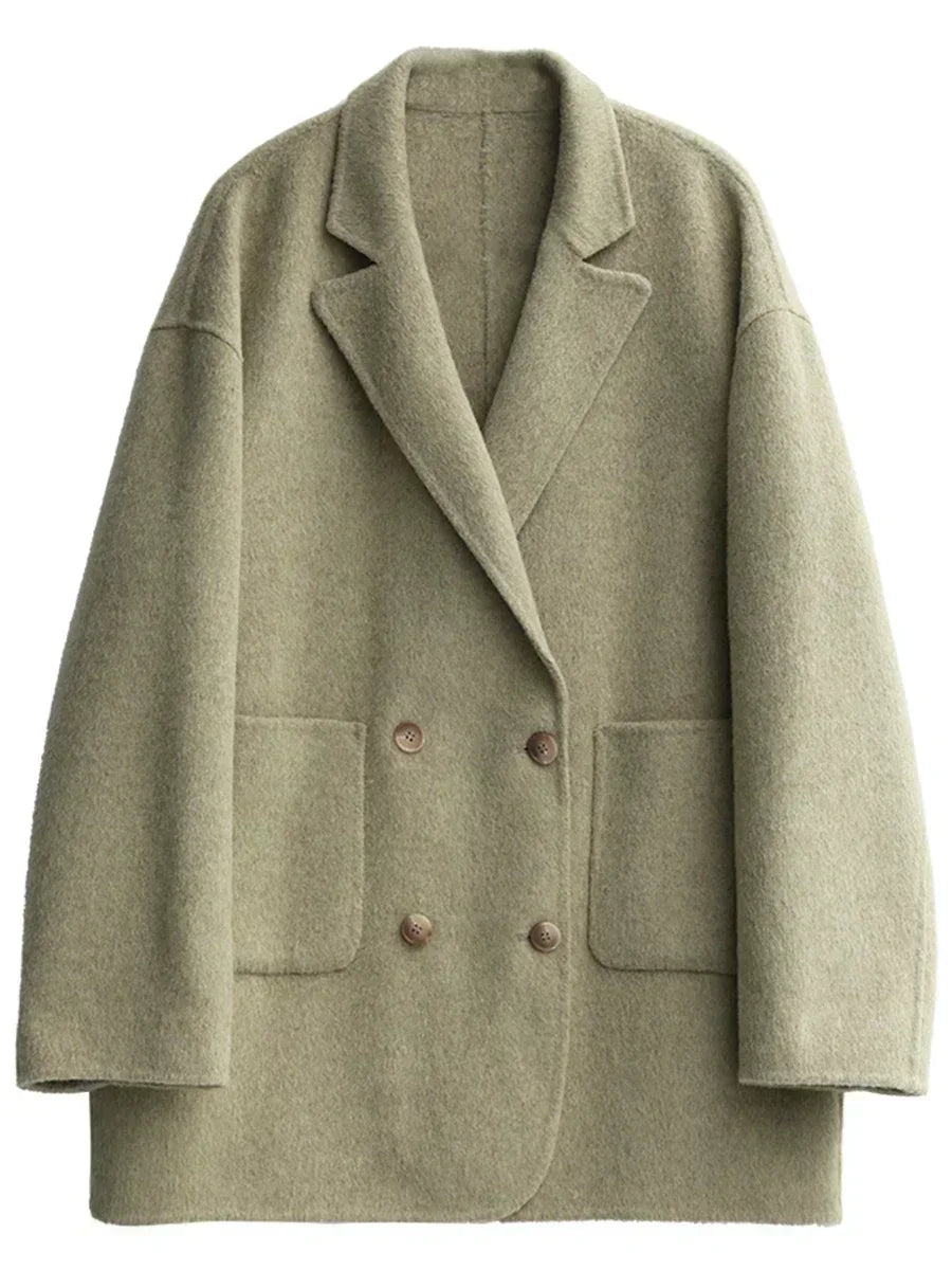 Giacca Donna Oversize in Misto Lana