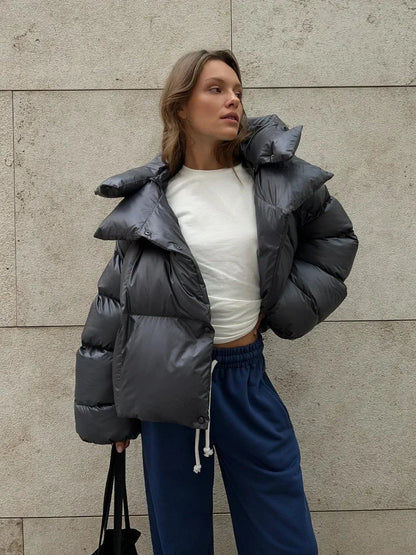 Piumino Donna Oversize Corto