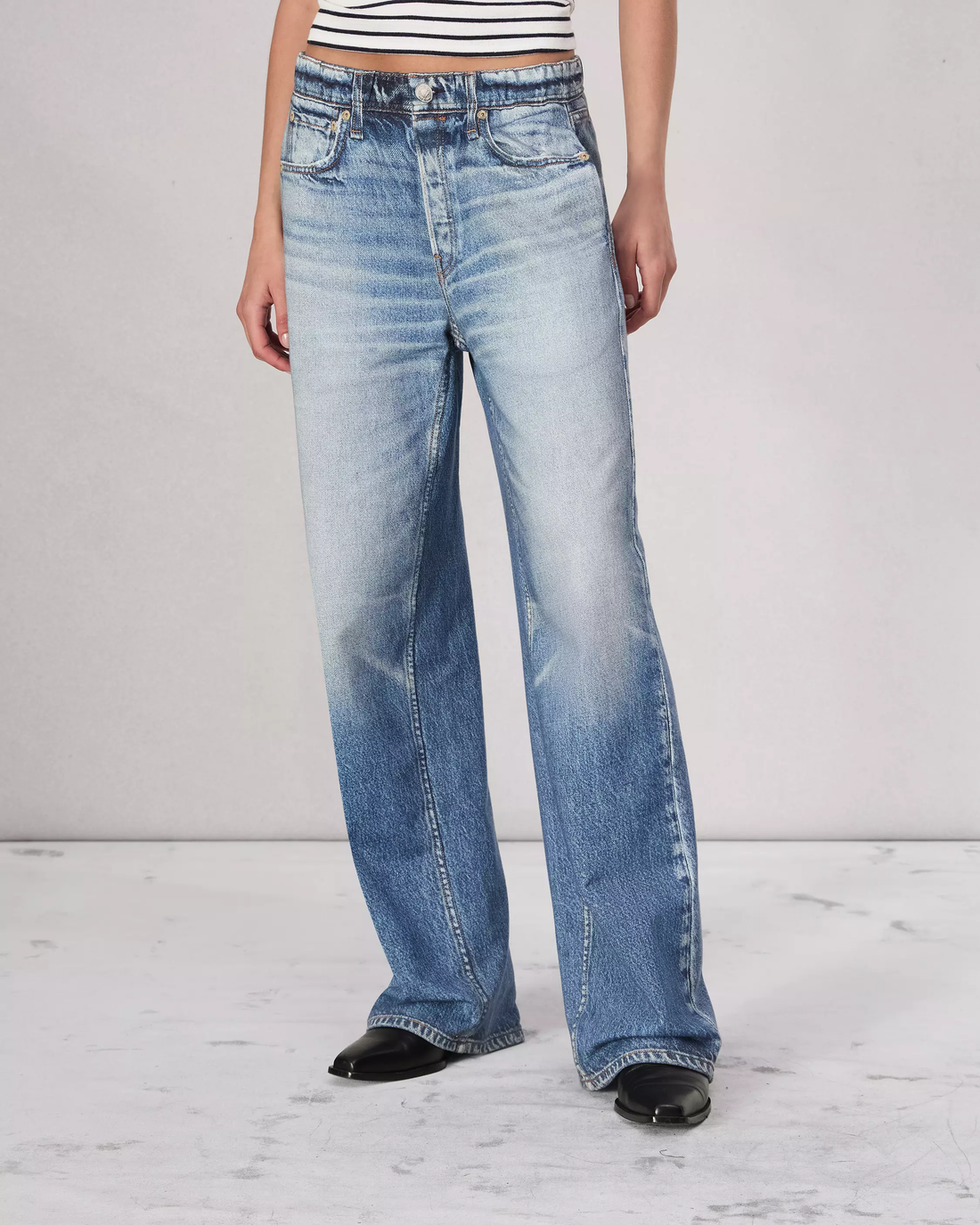 Dettagli Hermione | Pantaloni Donna in Denim Scuro
