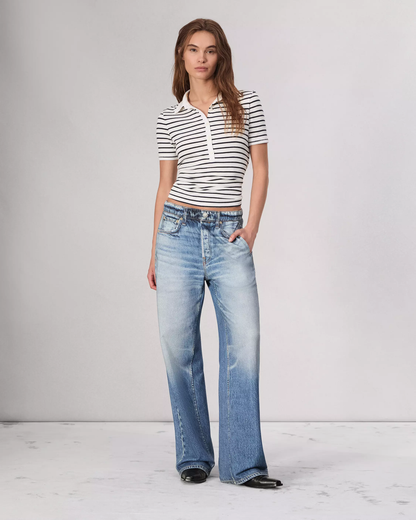 Hermione | Pantaloni Donna in Denim Scuro