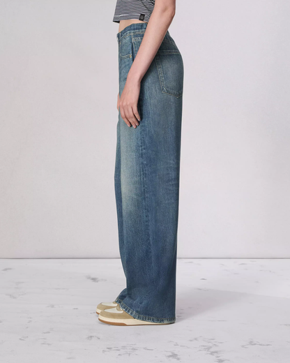 Hermione | Pantaloni Donna in Denim Scuro