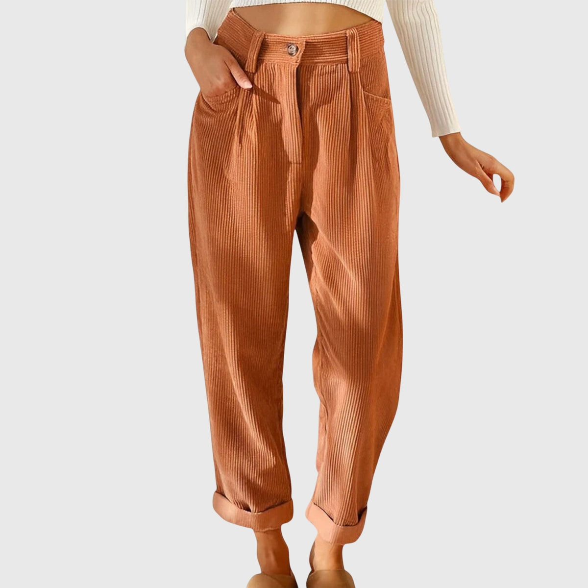 Ubalda | Pantaloni Donna in Velluto a Coste